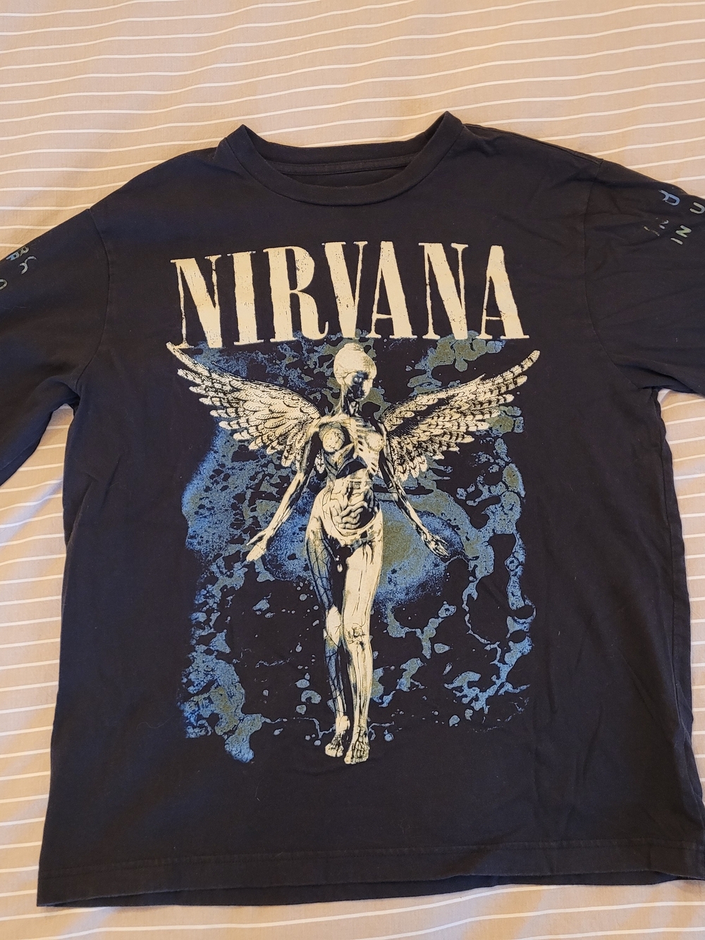 Nirvana In Utero Long-Sleeve Graphic Tee. 100% Cotton